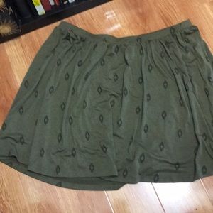 Olive green skirt